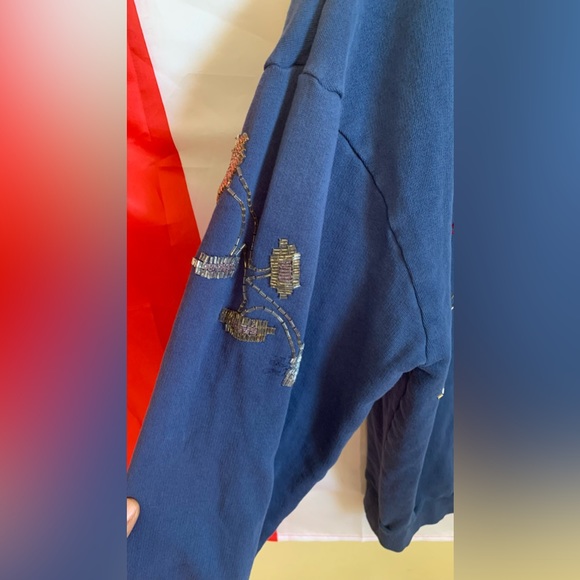 EASTERN ILLINOIS Women's Topshop Long Sleeve Knit Pullover Sweater, Size 10 - Picture 4 of 5